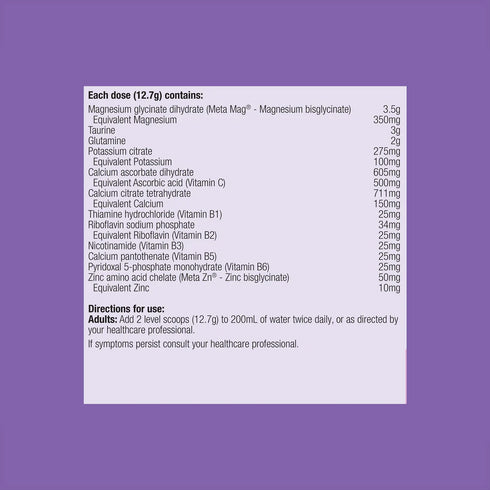MetaRelax Raspberry 241g Powder (Formerly CalmX)-Matakana Pharmacy